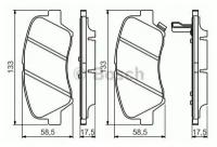 BOSCH колодки тормозные дисковые ПЕР 0986494563