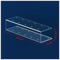 Подставка под леденцы 30*9,5*7.5, оргстекло 3мм, вместимость 10 штук, В защитной плёнке (комплект из 3 шт)