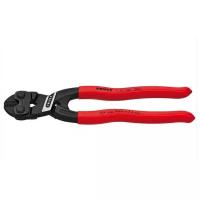 Болторез компактный KNIPEX KN-7101200, рез: мягкая проволока Ø 6 мм, проволока средней твёрдости Ø 5.2 мм, твёрдая проволока Ø 4 мм, рояльная струна (HRC 59) Ø 3.6 мм, L-200 мм, чёрный, обливные рукоятки