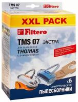 Мешки-пылесборники Filtero TMS 07 (6) XXL PACK, экстра, для пылесосов THOMAS, синтетические, 6 штуки