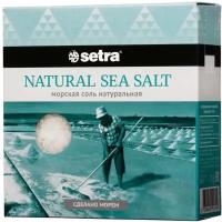 Setra Соль морская натуральная среднего помола, 500 г