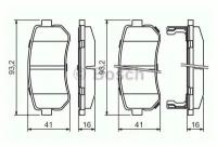 BOSCH колодки тормозные дисковые ЗАД 0986494140