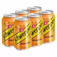 Газированный напиток Schweppes Orange со вкусом апельсина (Польша), 330 мл (6 шт)