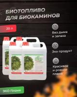 Биотопливо ЭКО Пламя 20 л (4 канистры по 5 литров). Премиум класса!