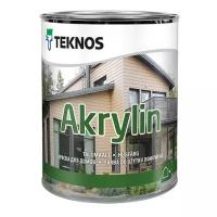 Краска акриловая TEKNOS Akrylin полуматовая