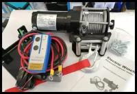 Лебедка электрическая 12V Electric Winch 3000lbs / 1361 кг стальной трос