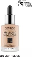 CATRICE Тональная эмульсия HD Liquid Coverage Foundation, 30 мл, оттенок: 020 Rose Beige, 1 шт