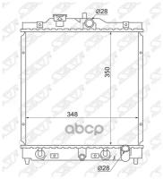 SGHD0001 SAT Радиатор Honda Civic 91-00 / HR-V 98-07 / Capa 98-02 / Civic EURO 93-03