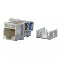 Вставка Keystone Jack RJ45 (8P8C) кат.5E KJ9-8P8C-C5e-90-WH бел. Hyperline 432595