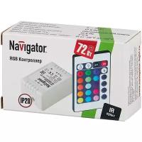 Контроллер для светодиодов Navigator ND-CRGB72IR-IP20-12В