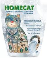 Впитывающий наполнитель Homecat Силикагелевый Морозная Свежесть