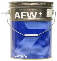 Масло трансмиссионное Aisin AT Fluid Wide Range AFW+ синтетическое, универсальное, 20л, арт. ATF6020