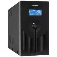 Интерактивный ИБП CROWN MICRO CMU-SP1200EURO LCD USB черный 720 Вт