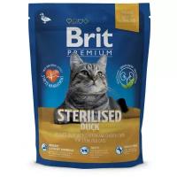 Сухой корм для стерилизованных кошек Brit Premium, с уткой