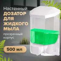 Диспенсер для жидкого мыла LAIMA PROFESSIONAL ORIGINAL, наливной, 0,5 л, прозрачный, 605772