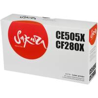 Картридж CE505X/CF280X для HP, лазерный, черный, 6900 страниц, Sakura