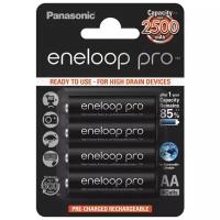 Аккумулятор Ni-Mh 2500 мА·ч 1.2 В Panasonic eneloop pro AA, в упаковке: 4 шт