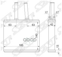 STMZ503950 SAT Радиатор отопителя салона MAZDA DEMIO DW# 96-02