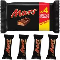 Батончик Mars с карамелью и нугой, 40.5 г, 4 шт