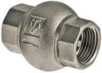 Обратный клапан пружинный VALTEC VT.151.N муфтовый (ВР/ВР), латунь с фильтром для бытовой техники Ду 15 (1/2