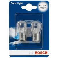Лампа Bosch P21/5W, комплект 2 шт, 1987301016