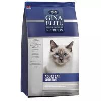 Влажный корм для кошек Gina Elite при чувствительном с индейкой (мини-филе)