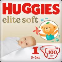 Huggies подгузники Elite Soft 1, 3-5 кг, 50 шт