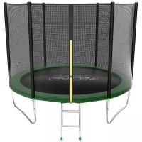 Батут с внешней сеткой и лестницей, EVO JUMP External 10ft (Green)