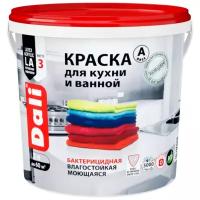 Краска акриловая латексная DALI для кухни и ванной глубокоматовая белый 5 л 5.1 кг
