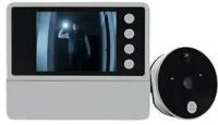 Видеоглазок для входной двери Look Smart B-DD, с датчиком движения и записью, на дверь до 120мм, дверной звонок, фото/видео, ночной режим