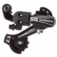 Переключатель задний Shimano Tourney, TY21-B, GS, 6 скоростей, крепление на болт, черный, без упаковки