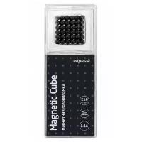 Магнитная головоломка Magnetic Cube, черный, 216 шариков, 5 мм