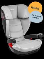 Автокресло JUNION Croco группа 2/3 (15-36 кг), Isofix, серый