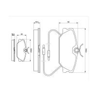 Комплект тормозных колодок, дисковый тормоз, BOSCH 0 986 469 191 (1 шт.)