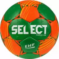 Мяч гандбольный SELECT FORCE DB, Lille р.1, EHF Appr, оранжево-зеленый