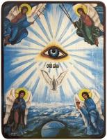 Икона Всевидящее Око Божие (редкий образ), размер 6 х 9 см