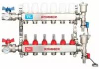 Коллектор ROMMER из нержавеющей стали в сборе с расходомерами 5 вых. (RMS-1210-000005)