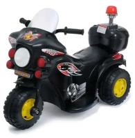 Электромобиль «Мотоцикл шерифа», цвет чёрный