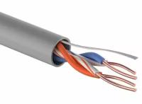 Кабель витая пара U/UTP 2х2х24AWG кат.5E solid CCA PVC сер. (м) PROCONNECT 01-0022-3