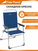 Кресло складное TREK PLANET Slacker Alu Navy, кемпинговое, 52x56x80см, алюм