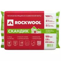 Каменная вата Rockwool Лайт Баттс Скандик 800x600х100мм 6 шт