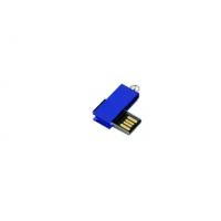 Металлическая флешка с мини чипом в цветном корпусе (64 Гб / GB USB 2.0 Синий/Blue minicolor1 Флэш корпус для usbsouvenir 520H)