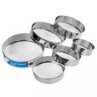 Набор сит из нержавеющей стали Round Strainer / Сито, набор из 6 шт (24см; 21см; 19см; 17см; 15см; 13см)