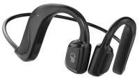 Беспроводные спортивные наушники / Sports headset /Bluetooth наушники с костной проводимостью / Черные / Спортивная гарнитура для бега