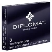 Картридж для перьевой ручки DIPLOMAT D10275204/D10275212, 40 мм, 0.33 мл черный 6 шт