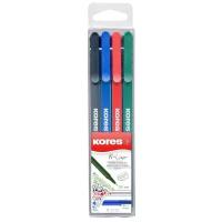 Набор цветных капиллярных ручек 4 цвета, линеров Kores K-Liner для рисования, скетчинга, черчения, линия 0,4 мм