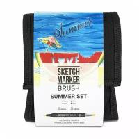 SketchMarker Набор маркеров Brush Summer Set, 12 шт.
