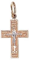 Православный крестик из золота с распятием 01Р010838 Эстет
