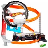 Трек Hot Wheels City Hyper-Boost Tire Shop GJL16