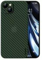 Чехол для смартфона с карбоновой текстурой Memumi Ultra Thin 0.3mm PP Carbon Fiber для iPhone 14 6.1